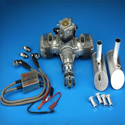 New DLE Engine DLE40 40CC Twin Gasoline w/Electronic Ignition for Model Airplane