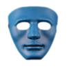 Ewindy Halloween Party Mask Gentleman Street Dance Party Mask Cosplay Ghost Dance Horror Christmas Mask (Blue, As description) view 1