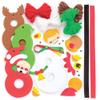 Baker Ross AR752 Christmas Pom Poms Ornament - Pack of 3, Creative Christmas Art and Craft Supplies for Kids to Make and Decorate view 2