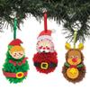 Baker Ross AR752 Christmas Pom Poms Ornament - Pack of 3, Creative Christmas Art and Craft Supplies for Kids to Make and Decorate view 3