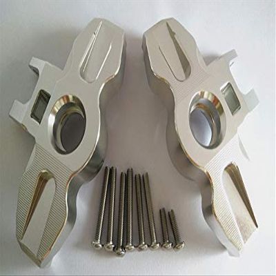 2PCS CNC Aluminum Axle Carriers Front C-Hubs for UDR Traxxass Unlimited Desert Racer 8552 Silver