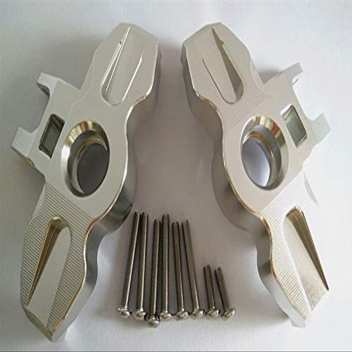 2PCS CNC Aluminum Axle Carriers Front C-Hubs for UDR Traxxass Unlimited Desert Racer 8552 Silver