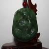2.2" China Certify Nature Nephrite Hetian Jade Blessing Gwuanyin Neckalce Pendants view 2