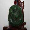 2.2" China Certify Nature Nephrite Hetian Jade Blessing Gwuanyin Neckalce Pendants view 3