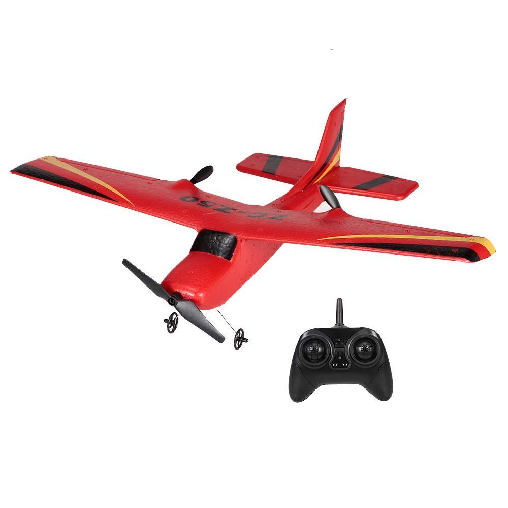 Goolsky RC Plane, 2.4GHz 2 Channels Remote Control Airplane, 350mm Wingspan EPP Foam RC Airplane Micro Glider with Gyro, Easy to Fly RC Aircraft for Beginners