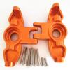 Aluminum Front Axle Carrier Steering Knuckle Arm for TRAXXAS 1/7 Unlimited Desert Racer UDR - Orange view 2