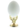 Three Headed Eagle Metal Egg Stand Holder view 3