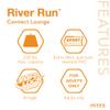 Intex 58854EP River Run Connect Lounge Inflatable Floating Water Tube (5 Pack) view 3