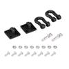 2Pcs RC Trailer Hooks,1/10 Tow Hook Trailer Heavy Duty Shackle Set for D90 Axial SCX10 RC Crawler Car(Black) view 2