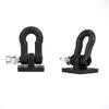 2Pcs RC Trailer Hooks,1/10 Tow Hook Trailer Heavy Duty Shackle Set for D90 Axial SCX10 RC Crawler Car(Black) view 3