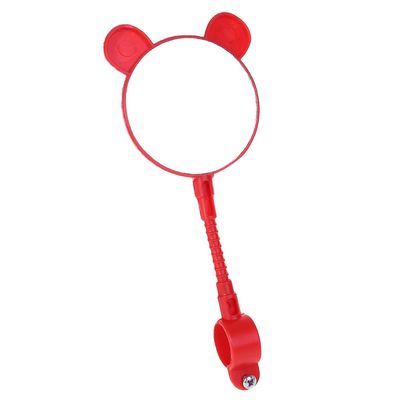 Redriver Cute Rearview Mirror for Kids Bicycle Safety Handlebar Universal Accessory(1 Pc) (Red)