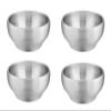 E-far Bowls for Kids Toddlers, 12 Ounce Double-deck 18/10 Stainless Steel Bowls for Baby Children, Healthy & Matte Finish, Insulated & Shatterproof - Set of 4 view 1