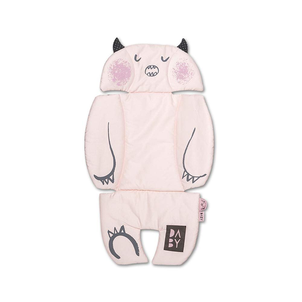 100% Cotton/Breathable Cover Air Mesh Cool Seat Pad/Cushion/Liner for Stroller and Car Seat (Monster Character Design) (Daby)