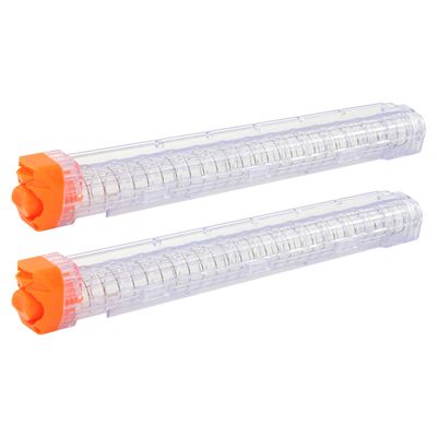 BOROLA 2Pcs Replacement Reload Clip 12-Round Refill Magazine Reload Clip Compatible for Nerf Rival Apollo XV-700 Rival Zeue XV-1200 (Clear)