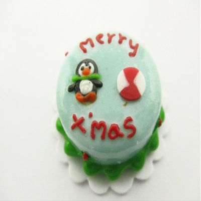 Dollhouse Miniature 1 Cake 2 cm Christmas Seasonal Dollhouse Food Supply 14940