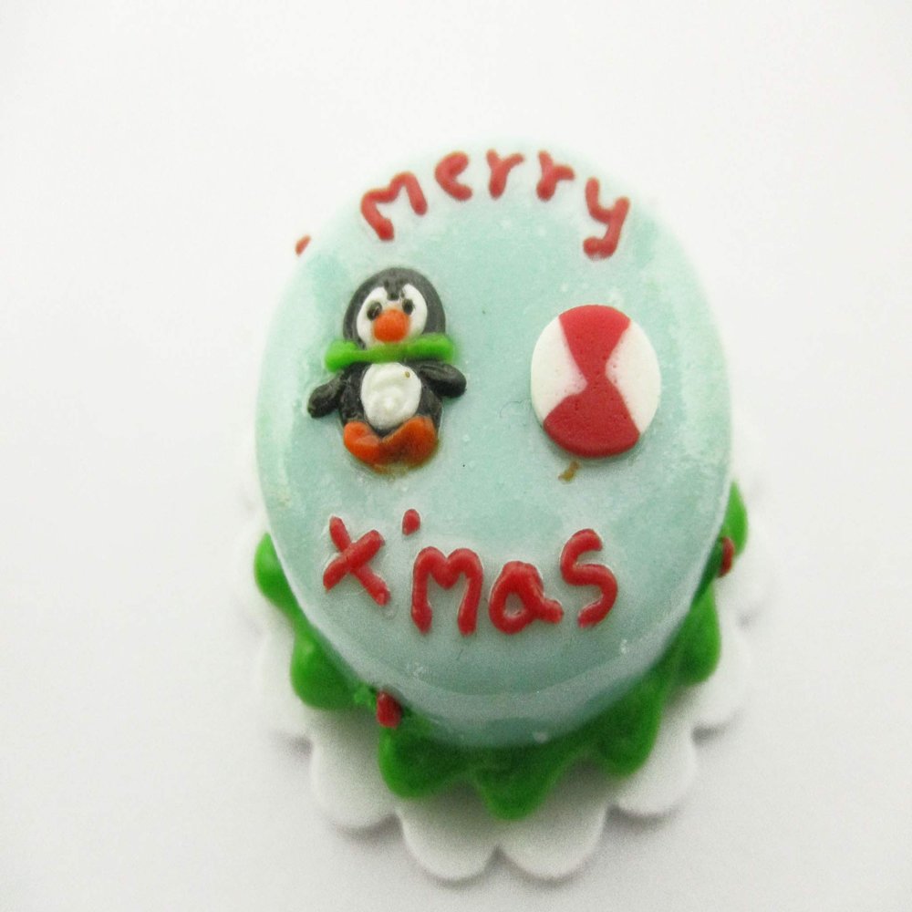 Dollhouse Miniature 1 Cake 2 cm Christmas Seasonal Dollhouse Food Supply 14940
