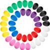 Augshy 40PCS Plastic Egg Shakers Percussion Musical Maracas Easter Eggs with a Storage Bag for Music Learning DIY Painting view 1