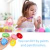 Augshy 40PCS Plastic Egg Shakers Percussion Musical Maracas Easter Eggs with a Storage Bag for Music Learning DIY Painting view 4