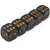 Charmgle Black Skull Dice Halloween Dice Scary Party Gaming Skeleton Dice Novelty Decor for Club Pub Home 1 Set of 5pcs view 3