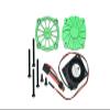 GPM For Traxxas Unlimited Desert Racer 4X4 (#85076-4) Upgrade Parts Aluminum Motor Heatsink With Cooling Fan - 1 Set Green view 1