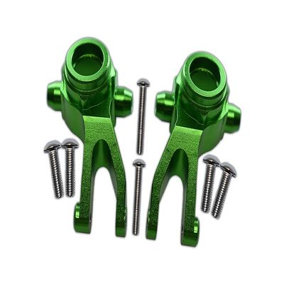 Aluminum Front Knuckle Arms For Arrma 1:10 GRANITE/BIG ROCK 3S / BIG ROCK V3 3S / VORTEKS 3S - 1Pr Set Green