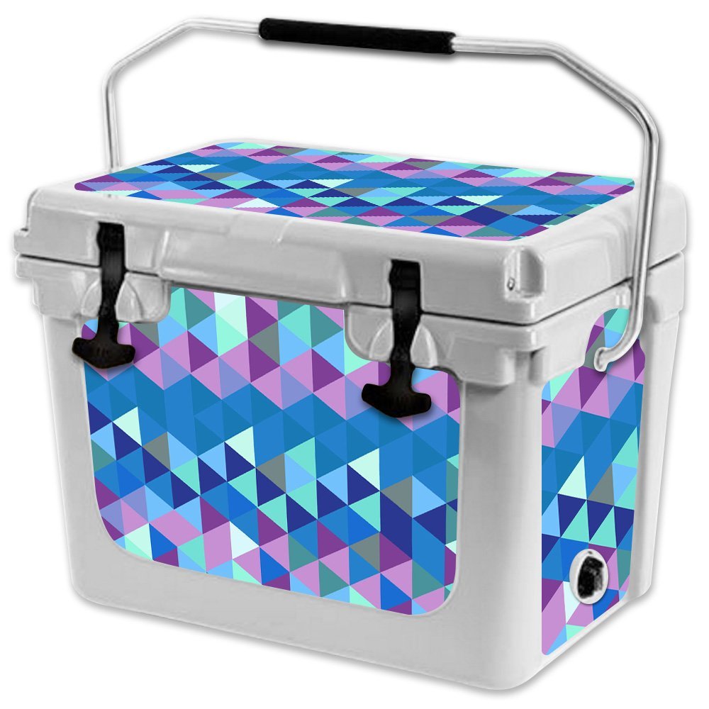MightySkins (Cooler Not Included) Skin Compatible with RTIC 20 Cooler (2017 Model) - Purple Kaleidoscope | Protective, Durable, and Unique Vinyl wrap Cover | Easy to Apply | Made in The USA