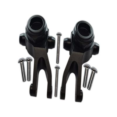 Aluminum Front Knuckle Arms For Arrma 1:10 GRANITE/BIG ROCK 3S / BIG ROCK V3 3S / VORTEKS 3S - 1Pr Set Black