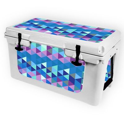 MightySkins (Cooler Not Included) Skin Compatible with RTIC 45 Cooler (2017 Model) - Purple Kaleidoscope | Protective, Durable, and Unique Vinyl wrap Cover | Easy to Apply | Made in The USA