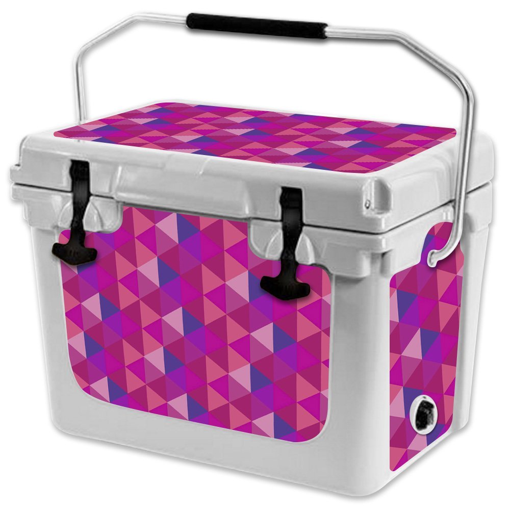 MightySkins (Cooler Not Included) Skin Compatible with RTIC 20 Cooler (2017 Model) - Pink Kaleidoscope | Protective, Durable, and Unique Vinyl Decal wrap Cover | Easy to Apply | Made in The USA