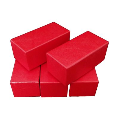 Guardhouse 4 " Single Row Storage Box for 2" Paper and Plastic Coin Holders 6 Pack Red