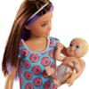 Barbie Babysitting Playset with Skipper Friend Doll, Color-Change Baby Doll, High Chair, Crib and Themed Accessories for 3 to 7 Year Olds view 4