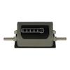 3602-001-TG | TRUMETER 1:1 Gear Ratio Revolution Counter, TOP Going, Full Figures, NO Decimal Place, Blank Units view 1