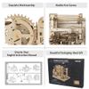 ROKR 3D Assembly Wooden Puzzle Brain Teaser Game Mechanical Gears Set Model Kit Marble Run Set Unique Craft Kits Christmas/Birthday/Valentine's Gift for Adults & Kids Age 14+(LG503-Lift Coaster) view 4