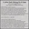 5 or 10 Little Owls Counting Nursery Rhyme Felt Play Art Set Flannel Board Story Storyboard Pieces view 4
