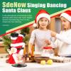 SdeNow Singing Dancing Inverted Rotating Santa Claus Christmas Animatronics Musical Breakdancing Santa Electric Animated Dancing Christmas Toy with Music for Kids and Holiday Party view 2