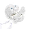Gifts 4 All Occasions Limited SHATCHI-1358 Skull Diamante Telephone Sparkle Bling Halloween Decorations LED Corded Wired Phone, Silver view 2