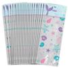 Amscan Shimmering Mermaids Treat Bag Kit - 11.13" x 5" (Pack of 20) - Enchanting Multicolor Cello Bags for Party Favors, Gifts & Goodies view 1