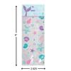 Amscan Shimmering Mermaids Treat Bag Kit - 11.13" x 5" (Pack of 20) - Enchanting Multicolor Cello Bags for Party Favors, Gifts & Goodies view 2