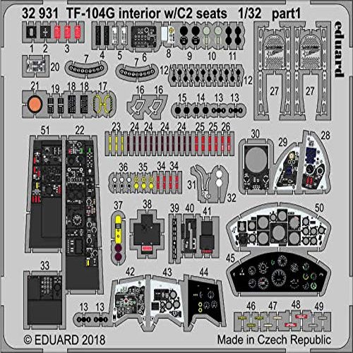 Eduard EDP32931 PhotoEtch 1:32-TF-104G Interior w/ C2 Seats