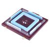 Erencook Miniature Chinese Mahjong Game Set with Foldable Table 144 Mini-Tiles, Case, and Accessories, Travel Set (Blue, 22MM) view 2