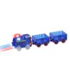 VINSOO Racing Track Accessories Blue Track Train Replacement Only, Multi-Color Light Up Flashing LED Glow in The Dark Trains Accessories view 1