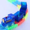 VINSOO Racing Track Accessories Blue Track Train Replacement Only, Multi-Color Light Up Flashing LED Glow in The Dark Trains Accessories view 4