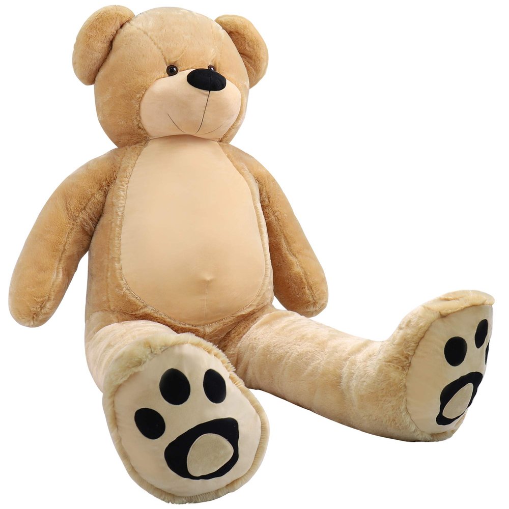 WOWMAX 6 Foot Giant Huge Life Size Teddy Bear Daney Cuddly Stuffed Plush Animals Teddy Bear Toy Doll for Birthday Christmas Brown 72 Inches