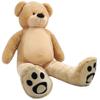 WOWMAX 6 Foot Giant Huge Life Size Teddy Bear Daney Cuddly Stuffed Plush Animals Teddy Bear Toy Doll for Birthday Christmas Brown 72 Inches view 1