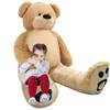WOWMAX 6 Foot Giant Huge Life Size Teddy Bear Daney Cuddly Stuffed Plush Animals Teddy Bear Toy Doll for Birthday Christmas Brown 72 Inches view 2