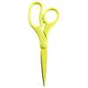JAM PAPER Multi-Purpose Precision Scissors - 8 Inch - Neon Lime Green - Ergonomic Handle & Stainless Steel Blades - Sold Individually view 1