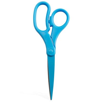 JAM PAPER Multi-Purpose Precision Scissors - 8 Inch - Blue - Ergonomic Handle & Stainless Steel Blades - Sold Individually