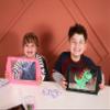 Marvin's Magic Glow Art Neon LED Drawing Board for Kids - Pink Doodle Board with Glow in the Dark Markers - Light Up Tracing Pad and Drawing Tablet - Mess Free Arts and Crafts Set Ages 5+ view 2