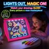 Marvin's Magic Glow Art Neon LED Drawing Board for Kids - Pink Doodle Board with Glow in the Dark Markers - Light Up Tracing Pad and Drawing Tablet - Mess Free Arts and Crafts Set Ages 5+ view 4