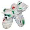 Build A Bear Build-A-Bear Assorted Kids Cute Slip-On Slippers (Medium 12-13, Mummy Bear White) view 2